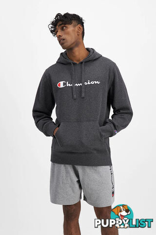 Champion Mens Script Hoodie - Grey - CHAMPION