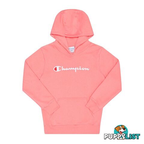 Champion Kids Script Hoodie - Pink - CHAMPION