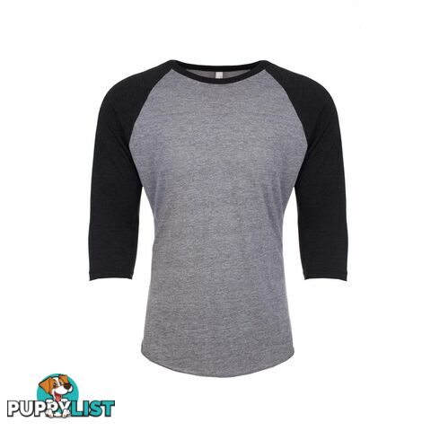 Legend Next Level Tri Blend 3/4 Raglan Baseball Tee-Black - LEGEND - 2200001559172