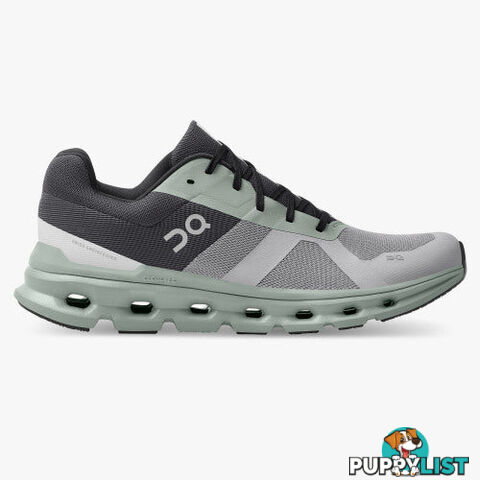 Cloudrunner Mens Running Shoe-Alloy/Moss-8 - ON