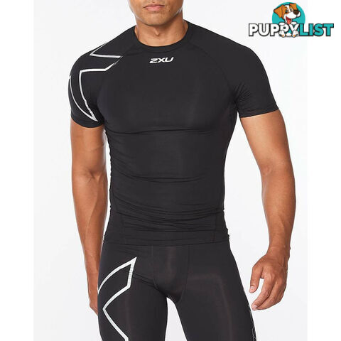 2XU Mens Core Compression Short Sleeve - 2XU - 9336340975168