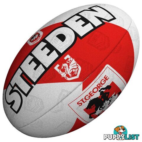 Steeden St.George Illawarra Dragons Size 5 Supporter Ball - STEEDEN