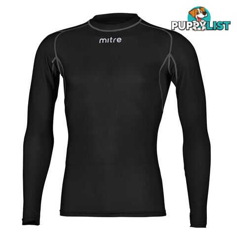 Mitre Youth Neutron LS Compression Top - Black - MITRE