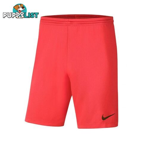 Nike Mens Park 3 Short - Bright Crimson - NIKE - 193654341220