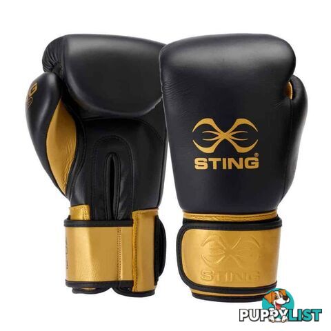 Sting 12oz Evolution Boxing Glove - Black/Gold - STING - 9336321028210