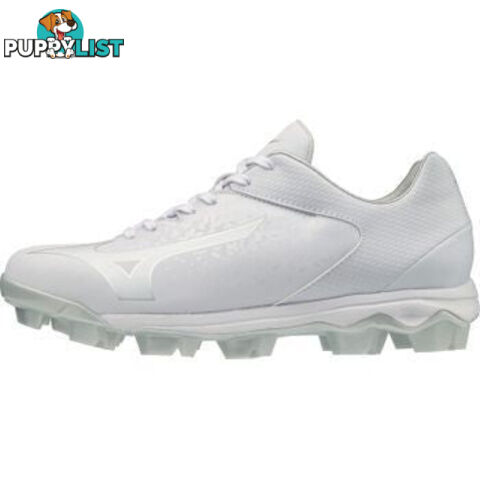 Mizuno Womens Wave Finch Select Nine Moulded Baseball/Softball Cleat - White/White - MIZUNO