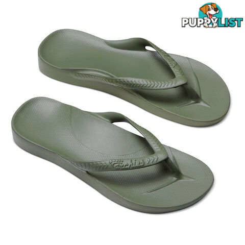 Archies Adults Arch Support Thongs - Khaki - ARCHIES