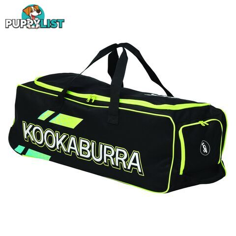 Kookaburra Pro 4.0 Wheelie Cricket Bag - Black/Fluro Yellow - KOOKABURRA