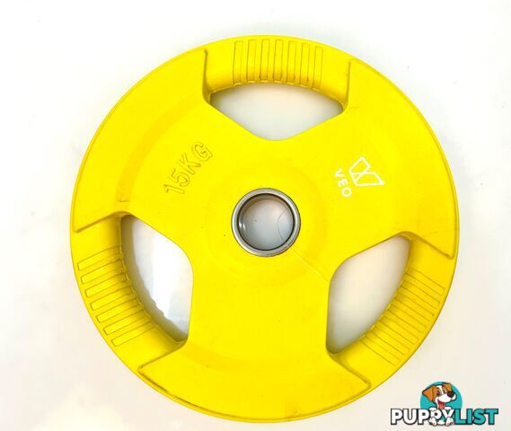 VEO Olympic Rubber Bump Plate 15KG - VEO