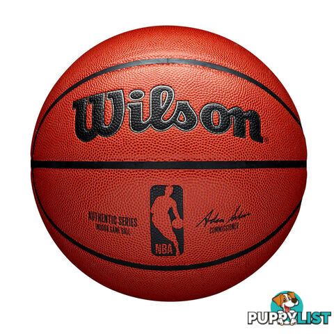 Wilson NBA Authentic Series Indoor Game Basketball - Orange - WILSON