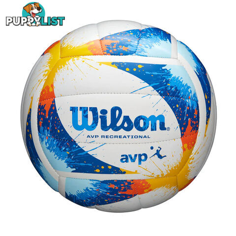 Wilson AVP Splatter Volleyball - Blue - WILSON