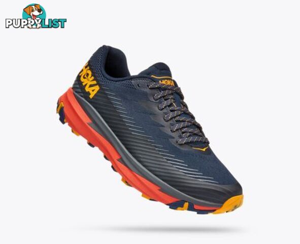 Hoka Torrent 2 Mens Trail Shoe - Navy/Orange - HOKA