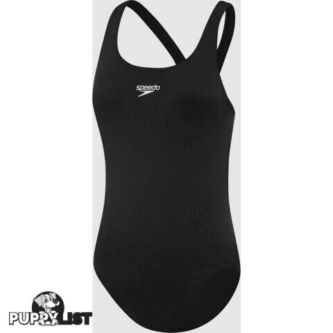 Speedo Girls Endurance + Leaderback Swimsuit - Black - SPEEDO