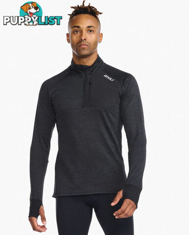 2XU Mens Ignition 1/4 Zip Top - Black - 2XU