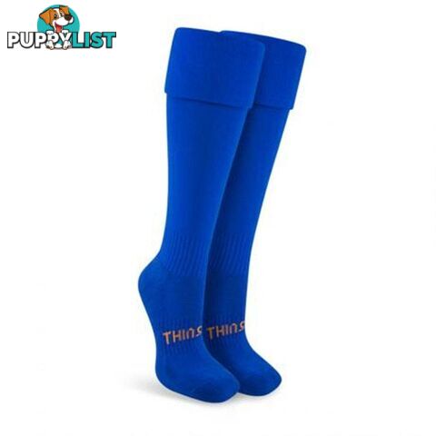 Thinskins Fine Knit Football Socks - Royal - THINSKINS