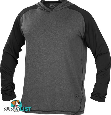 Rawlings Adult Hurler Lightweight Hoodie - Graphite/Black - RAWLINGS