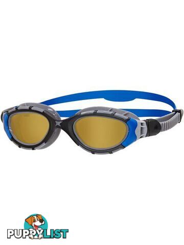 Zoggs Predator Flex Regular Polarized Ultra Swim Goggles - Black/Blue/Copper - ZOGGS