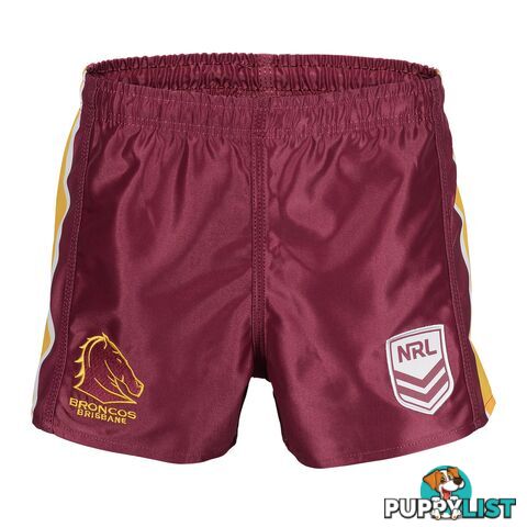 Tidwell Broncos Home NRL Supporter Shorts - Maroon - TIDWELL