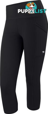 Running Bare Ab Waisted Power Moves 7/8 Tight - Black - RUNNING BARE - 9315800308050