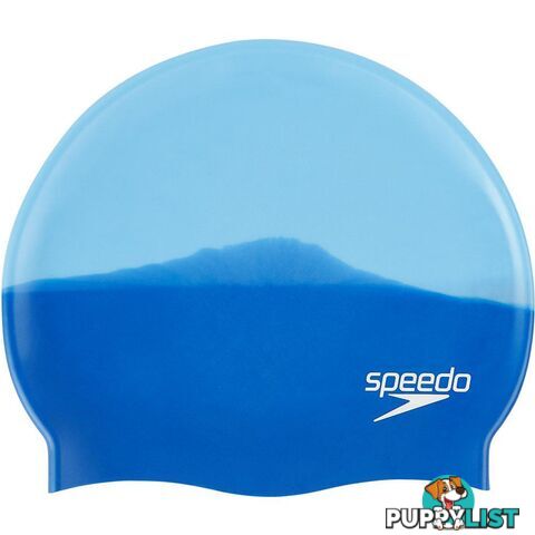 Speedo Multi Colour Silicone Swim Cap - Neon Blue/Japan Blue - SPEEDO - 5053744315041