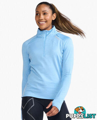 2XU Womens Ignition 1/4 Zip Top - Mirage/Silver - 2XU