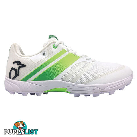 Kookaburra Pro 2.0 Rubber Snr Cricket Shoe - White lSize 3 - KOOKABURRA