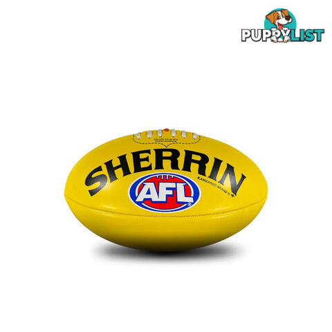 Sherrin Mini Replica AFL Ball - Yellow - SHERRIN