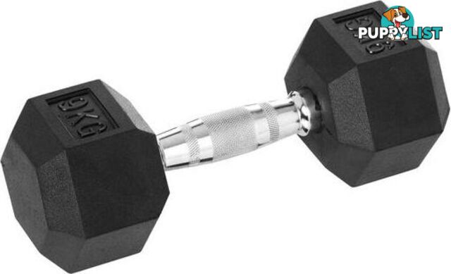 HCE Rubber Hex 9Kg Dumbbell - HCE - 2200001067387