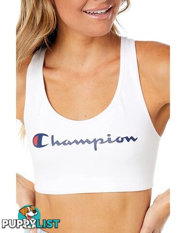 Champion Womens The Authentic Sports Bra - White - CHAMPION