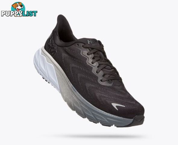 Hoka Arahi 6 Mens Running Shoe - Black/White - HOKA