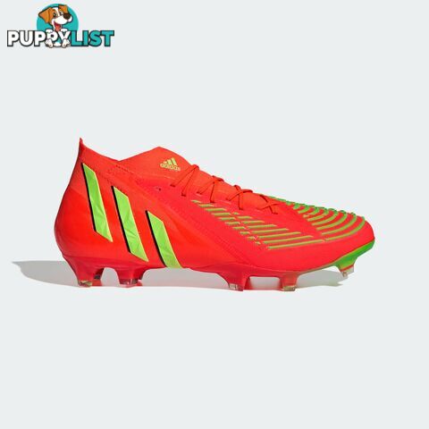 Adidas Predator Edge.1 FG Adult Footy Boot - Red - ADIDAS