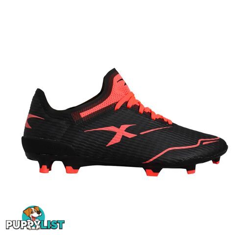 XBlades Voltaic Pro Adult Footy Boot - Black/Firehawk Red - XBLADES