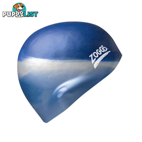 Zoggs Silicone Cap Multi Colour-Blue/Silver - ZOGGS