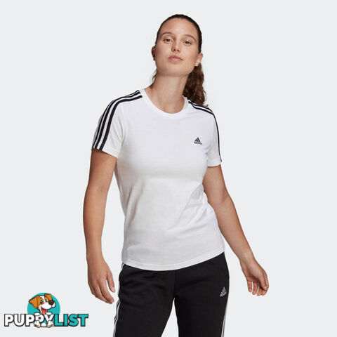 Adidas Womens 3S Tee - White - ADIDAS