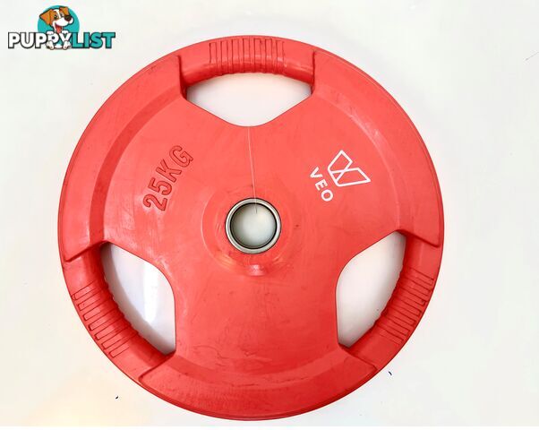 VEO Olympic Rubber Bump Plate 25KG - VEO