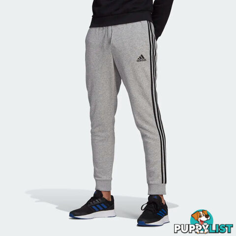 Adidas Mens Essentials Tapered Cuff 3 Stripes Pants - ADIDAS