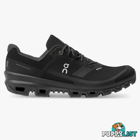 On Cloudventure Waterproof Mens Running Shoe - Black - ON