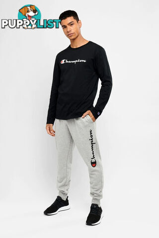 Champion Mens Script Cuff Pant - Grey - CHAMPION