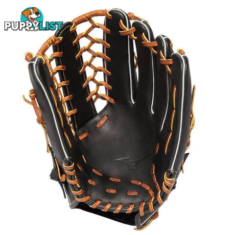 Mizuno Select Nine 12.5 Inch Baseball RHT Fielders Glove - Black/Tan - MIZUNO - 9342556318477