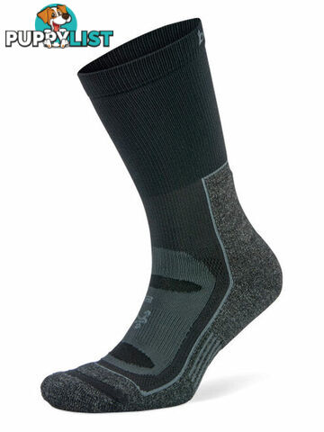 Balega Blister Resist Crew Sock - Grey/Black - BALEGA