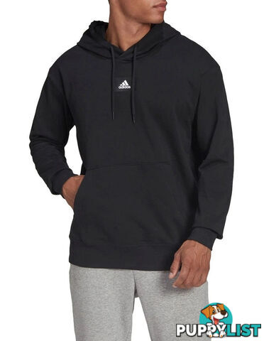 Adidas Mens Essentials FeelVivid Hoodie - Black - ADIDAS