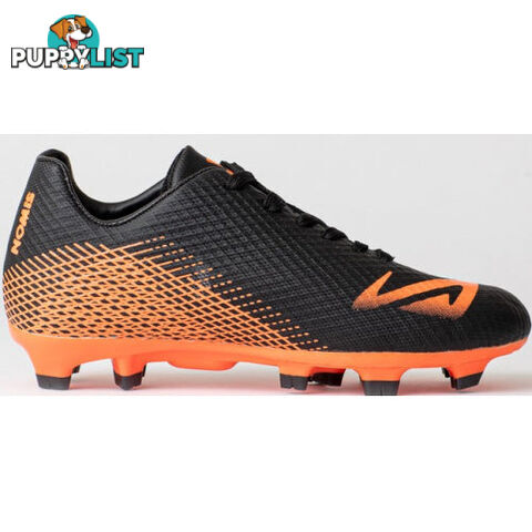 Nomis Magnet FG Kids Footy Boot - Black/Orange - NOMIS