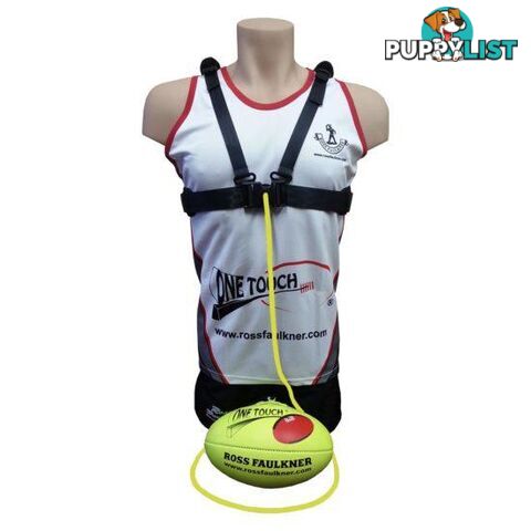 Ross Faulkner One Touch Size 4 Intermediate Harness AFL Trainer - Yellow - ROSSFAULKNER