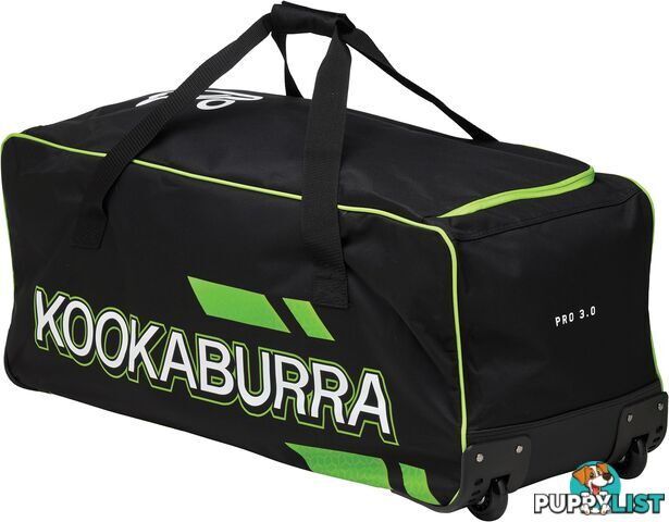 Kookaburra Pro 3.0 Wheelie Cricket Bag - Black - KOOKABURRA