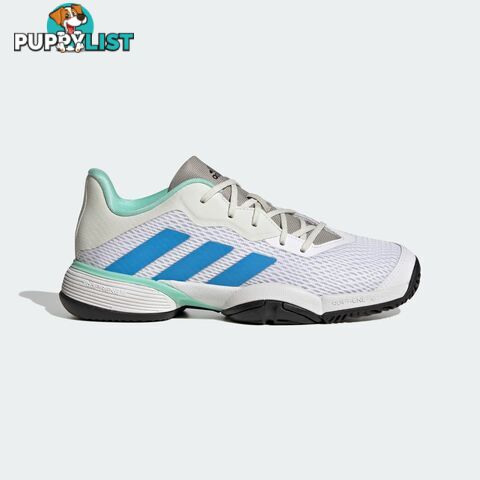 Adidas Barricade Kids Tennis Shoe - White - ADIDAS