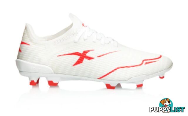 XBlades Voltaic Pro Womens Footy Boot - White/Firehawk Red - XBLADES