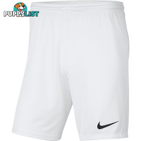 Nike Park Knit III Youths Short - White - NIKE - 193654347499