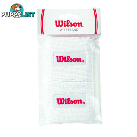 Wilson 2Pack Tennis Wristband - White - WILSON