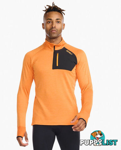 2XU Mens Ignition 1/4 Zip Top - Turmeric - 2XU