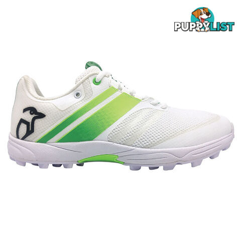 Kookaburra Pro 2.0 Rubber Snr Cricket Shoe - White lSize 4 - KOOKABURRA